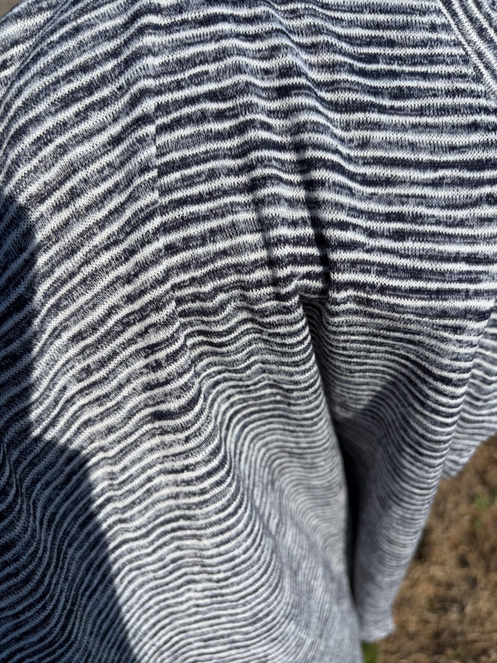 Athleta Breezy Navy & White Striped Sleeveless Tank - XL - Picture 10 of 12
